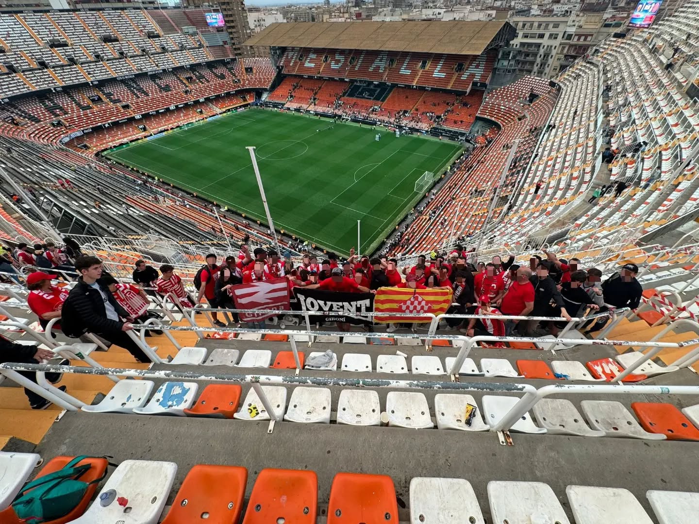 Jovent Gironí a Mestalla, Valencia vs Girona.